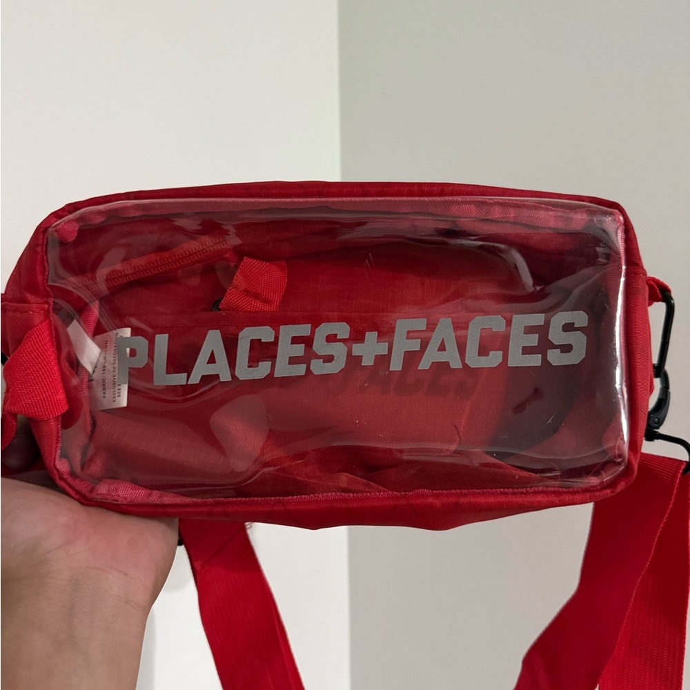 Places + Faces Red Crossbody Bag